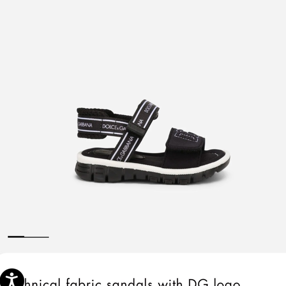 Dolce & Gabbana Blue and White Sandals with Straps